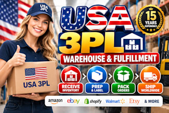 be USA 3pl warehouse, prep center and order fulfilment