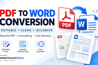 convert PDF to editable word and word to PDF