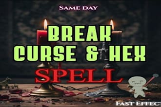 cast immediate result spell to remove curse, black magic, negativities, hexes