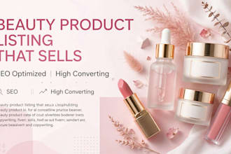 write beauty products list
