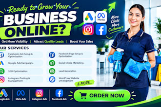 generate commercial cleaning, office cleaning, janitorial and junk removal leads