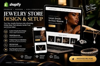 setup jewelry website jewelry store shopify store