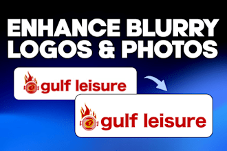 enhance blurry logo and photos and upscale image quality