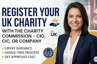 register your UK charity with charity commission cio, cic