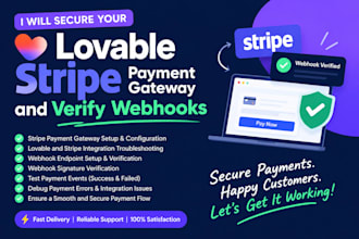 secure your lovable stripe payment gateway and verify webhooks