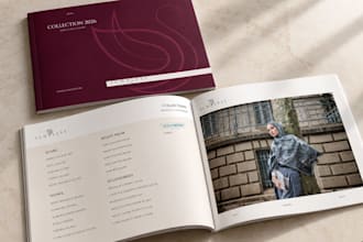 design professional catalogs and lookbooks for brands