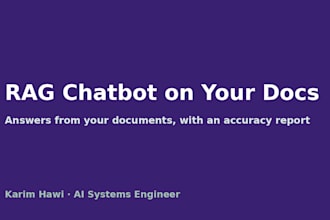 build a rag ai chatbot on your documents with an accuracy test report