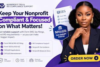 prepare and file irs form 990 990 ez 990n tax returns for 501c3 nonprofits