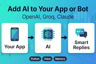 integrate openai, claude or local ai models into your app or bot
