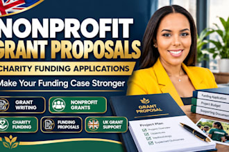 write nonprofit grant proposal charity funding application UK grants