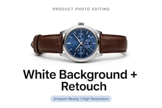 do amazon product photo editing white background retouch