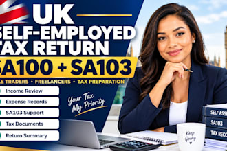 prepare your UK self employed tax return sa100 and sa103