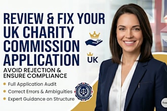 review and fix your UK charity commission application to avoid rejection