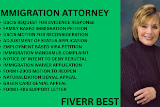 be your immigration lawyer for uscis,adjustment of status, i485 and visa denials