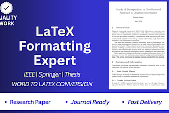format, convert, or fix your documents in latex and overleaf