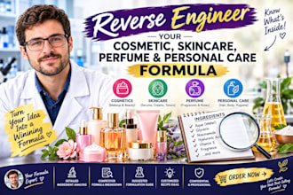 reverse engineer your cosmetic, skincare, perfume and personal care formula