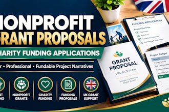 reate UK charity funding proposal business plan grant strategy