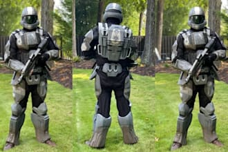 custom cosplay armor eva foam pattern leather template printable pdf pattern