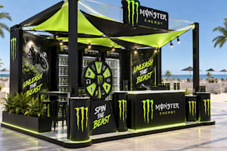 design 3d exhibition stand, booth, kiosk and shop interior and exterior
