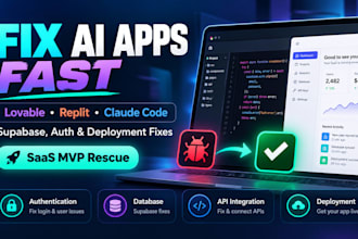fix lovable replit ai app bugs supabase auth and deployment errors