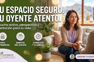escucharte con empatía y darte una perspectiva objetiva