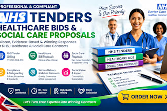 write nhs tenders healthcare bids and social care proposals
