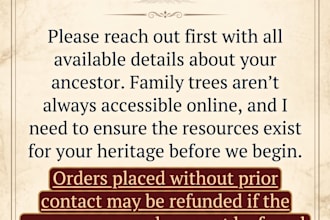 do genealogy research on your family tree