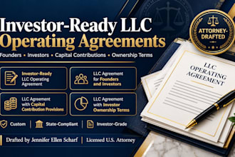 draft an llc agreement for founders and investors