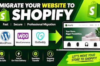 do shopify website migrate woocommerce to shopify wordpress godaddy to shopify