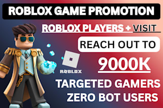 roblox game promotion, group, roblox advertising, promote to 900k players