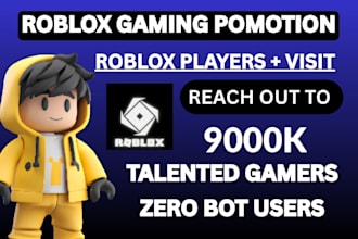 roblox game promotion, community, roblox advertising, promote to 900k gamers