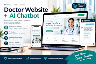 build a doctor clinic website with an ai receptionist and appointment booking