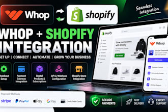 integrate whoop shopify shopify developer whop payment checkout payment gateway