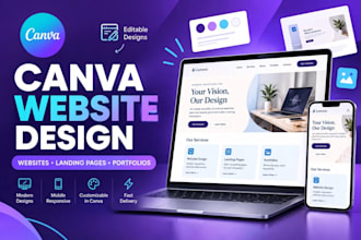design canva website canva landing page canva ugc portfolio
