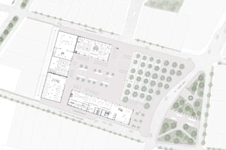 post production of architectural plans, sections and elevations