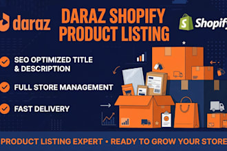 daraz and shopify listing and store management