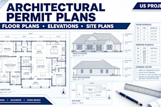 design architectural permit plans for US house extensions and remodels