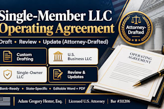 prepare a single owner llc operating agreement