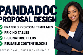 design pandadoc proposal templates with pricing tables and signatures