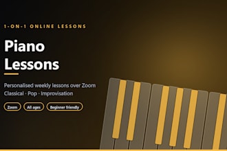 teach you piano online with personalised weekly 1 on 1 lessons