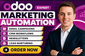setup odoo marketing automation odoo email campaigns newsletters odoo crm flow