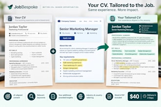 tailor your CV or resume to a specific job description