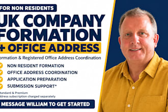 register UK ltd company for non residents with registered office address