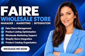 be faire wholesale VA store manager marketing specialist faire store integration