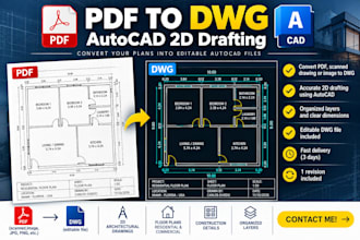 convert PDF or image drawing to autocad dwg