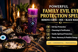 cast permanent family evil eye protection spell remove curse black magic hex