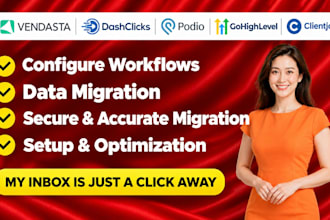 migrate client account data in vendasta dashclicks podio gohighlevel clientjoy