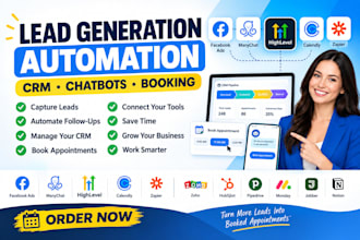 automate lead generation with facebook ads manychat gohighlevel calendly zapier