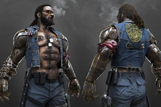 create custom 3d character models and detailed 3d sculpts in zbrush