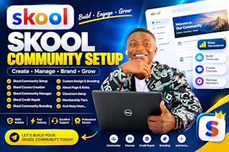 create skool community setup